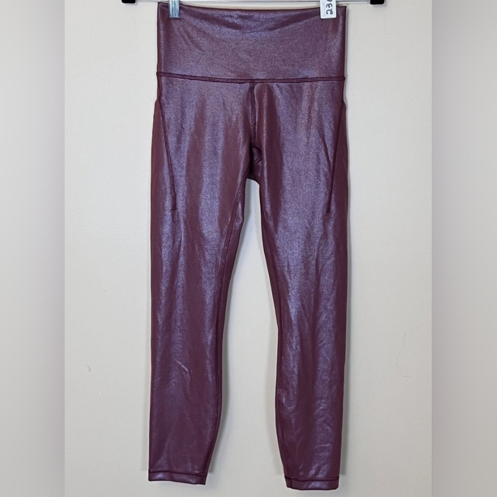 lululemon athletica High-Rise Burgundy Leggings - Picture 2 of 5